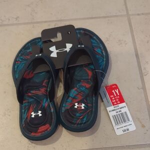 Under Armour Kids' Sandals - Black and Teal